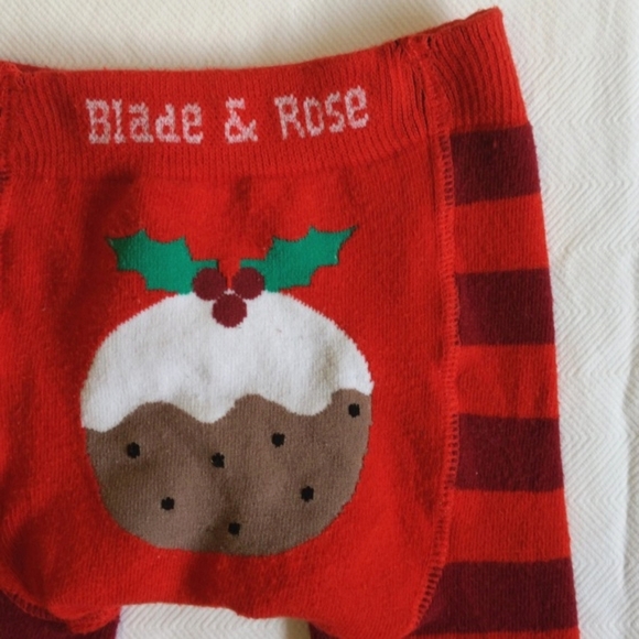 blade & rose striped stretchy knit leggings footless tights 0-6 months baby girl - Picture 3 of 6